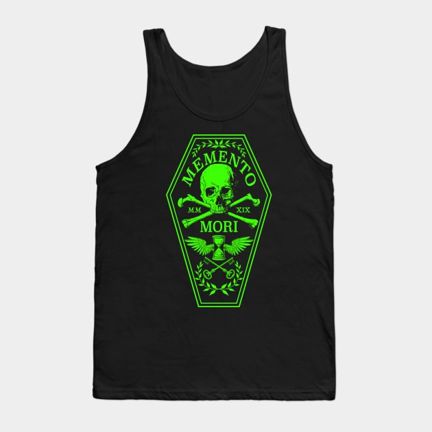 Memento Mori in Green Tank Top by RavenWake